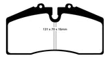 EBC 05+ Ford Saleen Mustang Brembo front calipers Bluestuff Front Brake Pads