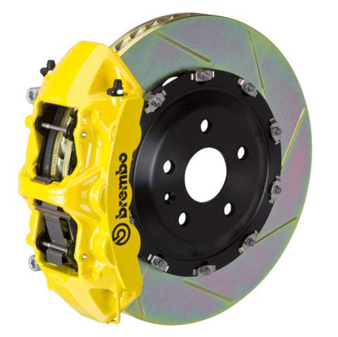 Brembo 00-02 RS4 Front GT BBK 6 Piston Cast 380x34 2pc Rotor Slotted Type-1- Yellow