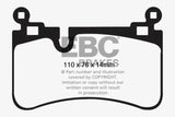 EBC 08-13 Mercedes-Benz C63 AMG (W204) 6.2 Bluestuff Rear Brake Pads