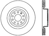 StopTech 06-18 Audi A3 SportStop Cryo Slotted & Drilled Front Right Rotor