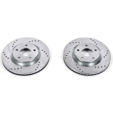 Power Stop 08-13 Nissan Rogue Front Evolution Drilled & Slotted Rotors - Pair