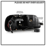xTune Ford F150 97-03 Crystal Headlights w/ Clear LED Corners Black HD-ON-FF15097-LED-SET-BK