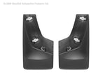 WeatherTech 07-13 GMC Sierra No Drill Mudflaps - Black