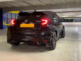 Rally Armor 20-25 Toyota GR Yaris Black Mud Flap w/White Logo