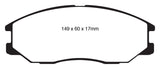 EBC 08-10 Kia Sorento 3.3 Greenstuff Front Brake Pads