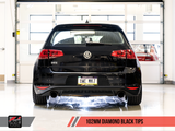 AWE Tuning VW MK7 GTI Track Edition Exhaust - Diamond Black Tips