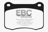 EBC 08+ Lexus IS-F 5.0 Bluestuff Rear Brake Pads